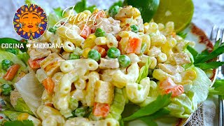 Ensalada de Coditos con Pollo Fácil y Rápida [upl. by Handal]