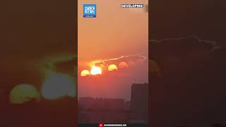 Rare Seven Suns Phenomenon Appears in Chengdu Sky  Dawn News English [upl. by Carrel]