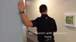 Pectoralis stretch with Isometric hold MOBILITY [upl. by Stock]