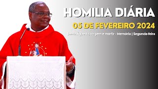 HOMILIA DIÁRIA  Santa Águeda virgem e mártir  Memória  Segundafeira [upl. by Friedrich]