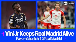 Vinicius Junior rescues Real Madrid at the Allianz Arena  Bayern Munich 22 Real Madrid UCL [upl. by Carolina851]