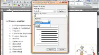 Word Tutorial Español Viñetas numeración y listas multinivel [upl. by Folsom]