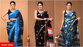 Discover the Timeless Beauty of Soft Linen Sarees shopnow [upl. by Poulter]