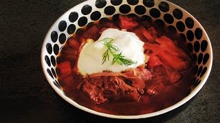 BORSCHT  Full Classic Russian Restaurant Recipe [upl. by Ydnyc233]