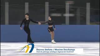 Deanna StellatoDudek and Maxime Deschamps  Championnats québécois dété 2023 SP [upl. by Orban]