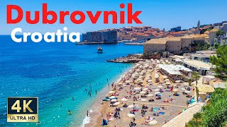 Dubrovnik Croatia 🇭🇷 4K Old Town Walking Tour June 2022 [upl. by Marigold]