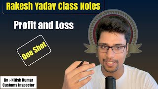 Profit and Loss लाभ और हानि  Rakesh Yadav Class notes Full Solution profitandloss learnmaths [upl. by Eicam147]