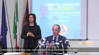 EMERGENZA CORONAVIRUS ZAIA «MERCATI APERTI MA IN SICUREZZA»  09042020 [upl. by Kos]