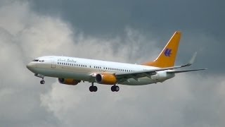 Hapag Lloyd Kreuzfahrten Boeing 737 special Livery arrival in Munich  Ankunft in München DAHLK [upl. by Gytle]