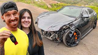 I REBUILT A WRECKED LAMBORGHINI URUS THEN GAVE IT TO MY GIRLFRIEND [upl. by Ninel]