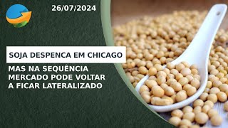 Soja despenca em Chicago mas na sequência mercado pode voltar a ficar lateralizado [upl. by Susi]