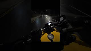 RAINY NIGHT TIME RIDE  YAMAHA MT09  AKRAPOVIC  RAW SOUND 4K [upl. by Hayne77]