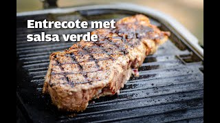 Entrecote met salsa verde  FireampFood TV [upl. by Ylek]