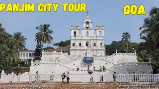 Panjim Market Fish Market Tour  Panjim Church  Fontainhas  Dona Paula  Goa Vlog North Goa [upl. by Gniw]