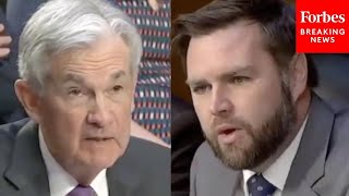 JD Vance Asks Jerome Powell How Does Illegal Immigration Drive Up Housing Costs And Inflation [upl. by Swehttam916]