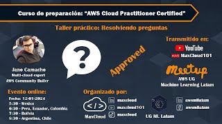 AWS Cloud Practitioner  Resolviendo preguntas [upl. by Sabella]