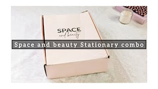 Unboxing Space and Beauty Ultimate Stationary Combo💫 [upl. by Yruam]