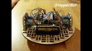 StepperBot 28BYJ48 Stepper Motors UNL2003 driver and Arduino Uno [upl. by Akcimahs]