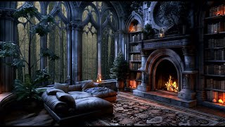 🌧️ Tranquil Rain and Fireplace 🔥 Perfect Relaxing and Sleep Companion [upl. by Akilam]