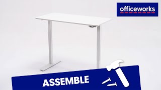 Otto Chatham Manual Sit Stand Desk Assembly Instructions [upl. by Adiel]