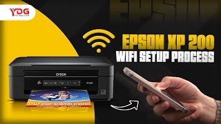 Epson XP 200 WiFi Setup Process epson epsonprinter [upl. by Nakre]