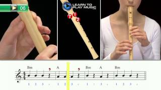 Ex006 How to Play Recorder for Kids  Recorder Lessons for Kids Book 1 [upl. by Denby]