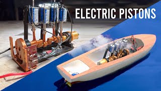 Electric piston engine DIY solenoid motor [upl. by Idner194]