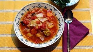 SCHLANKMACHER WeißkohlGemüseSuppe  Low Carb [upl. by Eixirt]