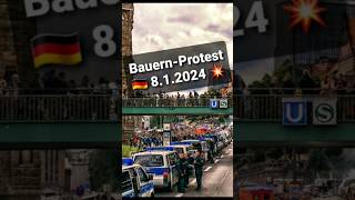 Bauernproteste am 812024  Droht ein Generalstreik im Januar für Deutschland [upl. by Bromleigh]