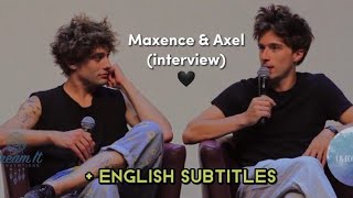 Maxence amp Axel recent interview July 2022 with English subtitles axelauriant maxencedanetfauvel [upl. by Homere]