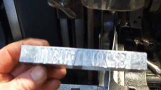 Casting 60pt Type on an Intertype [upl. by Norvil666]