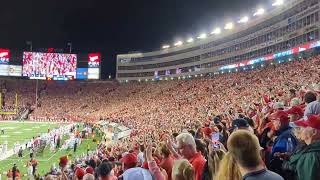 UW opening night football Jumparound soaked in the experience onwisconsin Wisconsin Jump Around [upl. by Aicargatla]