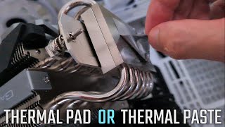 Thermal PAD vs Thermal PASTE  Temperature Tests My Experience [upl. by Gristede]