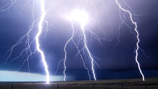 LIGHTNING STORMS AT NIGHT  Supercell Storm Time Lapse [upl. by Einavoj]