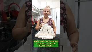 🇧🇷 SABÃO CLAREADOR COM ÓLEO DE FRITURA  DICAS DE MILHÕES ROSABIEL ⚘️ dicas sabão receitas [upl. by Kerad]