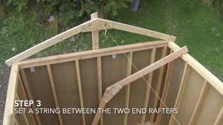 How To Build A Shed  Part 7  Shed Roof Framing [upl. by Renmus]