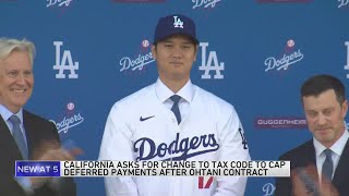 Shohei Ohtanis Dodgers deal prompts California controller to ask Congress to cap deferred payments [upl. by Nnahoj]