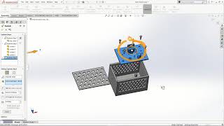 Exploded view animation in Solidworks solidworks 3dmodeling 3dmodelingsoftware [upl. by Dahle]