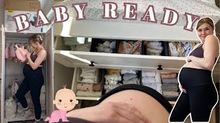 PREPPING FOR NEWBORN BABY 2 Organising the Babys Nursery UK VLOG  NEST WITH ME 2023 UK [upl. by Niarbo]