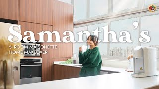 Samantha’s 5Room HDB Maisonette Transformation  Get ID [upl. by Enohpesrep]