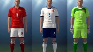 PES 2015  EDIT DENMARK KITS STADIUM amp BANNERS [upl. by Thanh]