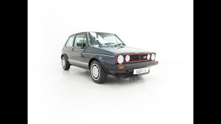 A Meticulously Restored Helios Blue Mk1 Volkswagen Golf GTi Campaign Edition  SOLD [upl. by Maryly]