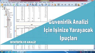 Spss Programı ile Güvenilirlik Analizi Cronbach’s Alpha Uygulaması ve Pratik Bilgiler [upl. by Buff]