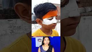 Indian flag painting on face  🇮🇳art  independence day face art  Happy independence day trending [upl. by Roane]