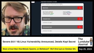 Severe 99  10 Linux Vulnerability Announced Details Kept Secret [upl. by Alimhaj]