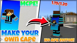 How To Make Your Own Cape in MCPE 119120 [upl. by Ogait]