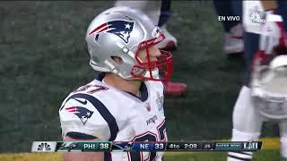 Eagles strip sack on Tom Brady  Local Announcers  Multiple Languages [upl. by Princess]