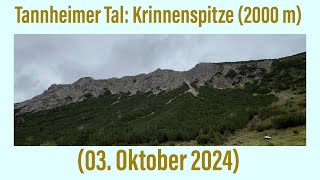 Tannheimer Tal Krinnenspitze 2000 m ￼03 Oktober 2024 ￼￼ [upl. by Ras693]