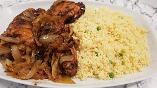 Pollo con Cebolla Caramelizada YASSA Comida SenegalesaGambiana Africana ADAMA [upl. by Rednaxela]