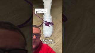 How To Lace Air Force 1 😳 [upl. by Ahseet]